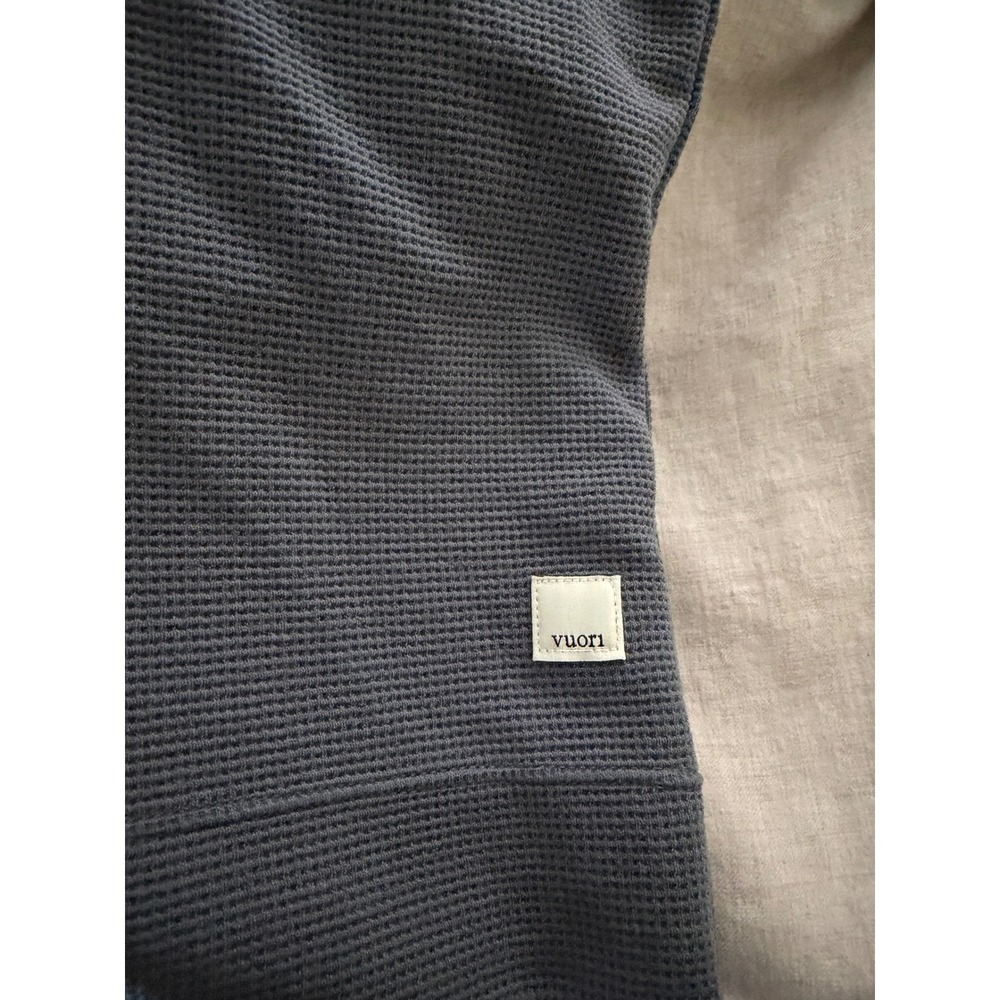 Vuori Womens Grey Long Sleeve Snap Neck Hoodie Pullover Athleisure XL - Picture 9 of 9